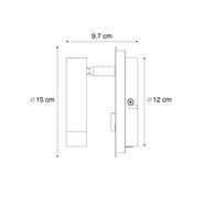 Modern-vägglampa-i-stål-inkl.-LED-med-USB-C---Croft