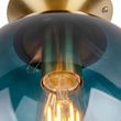 Candeeiro-de-teto-inteligente-latão-com-vidro-azul-oceano-incl.-Wifi-ST64---Pallon