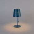 Candeeiro-de-Mesa-de-Exterior-Azul-Incl.-LED-Recarregável-e-Solar---Ferre