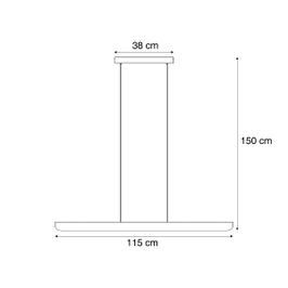 Scandinavische-hanglamp-naturel-hout-incl.-LED-3-staps-dimbaar---Kaneau