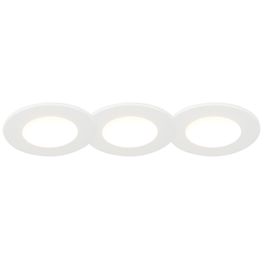 Set mit 3 Einbaustrahlern weiß inkl. LED 3000K 4W IP65 - Blanca