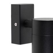 Set-of-2-Outdoor-Wall-Light-Black-Stainless-Steel-IP44---Solo