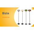 Schwarze-Art-Deco-Stehleuchte-mit-Rauchglas---Bizle