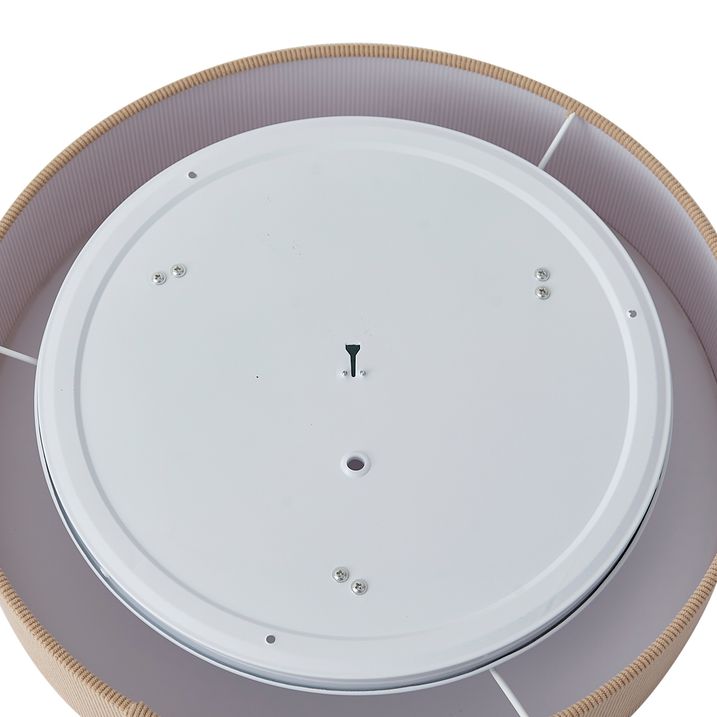 Plafonieră modernă gri-maroniu cu abajur de catifea 46cm 3 lumini - Luz