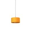 Melna-piekaramā-lampa-ar-dzeltenu-samta-abažūru-ar-zeltu-50-cm---Combi