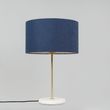 Stolní-lampa-mosazná-s-modrým-stínítkem-35-cm---Kaso