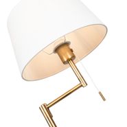 Klasična-podna-lampa-bronzana-sa-podesivim-belim-abažurom---Ladas-Fix