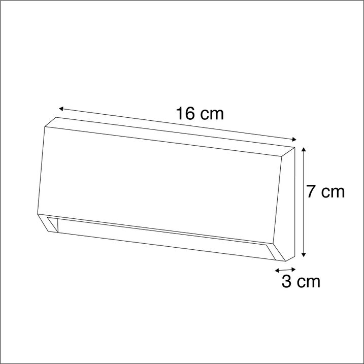 Modern kültéri fali lámpa sötétszürke LED-del IP65 - Sandstone 2