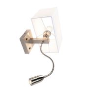Smarte-Wandleuchte-Stahl-mit-Schirm-cremeweiß-inkl.-Wifi-P45---Bergamo