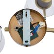 Faretto-da-soffitto-di-design-bronzo-con-vetro-trasparente-rotondo-a-3-luci---Domo