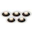 Moderan-ugradni-reflektor-bijeli-čelik-set-od-5---Rondoo
