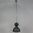 Set-di-2-lampade-a-sospensione-industriali-piccole-nero-opaco---Sicko