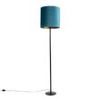 Lampa-stojąca-z-aksamitnym-abażurem-w-kolorze-niebieskim-z-elementami-złota-40-cm---Simplo