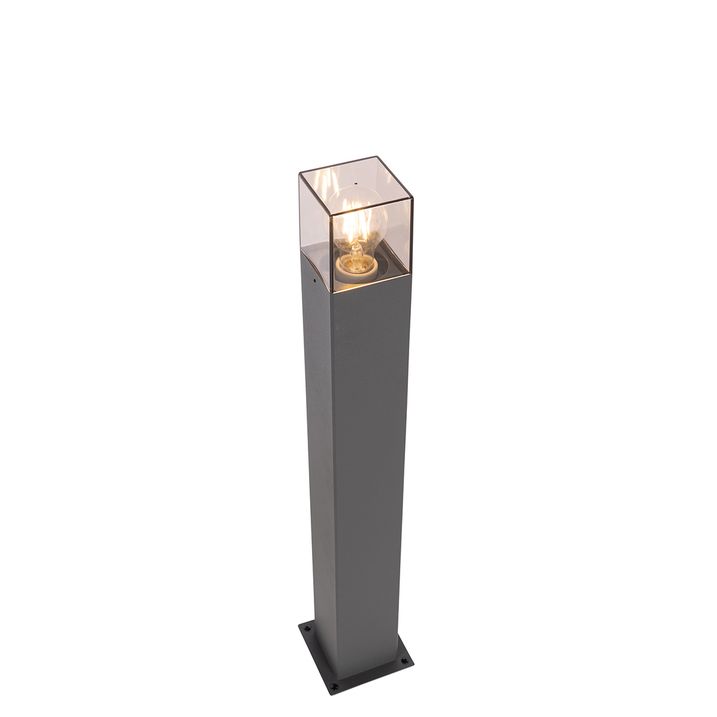 Moderná vonkajšia stojaca lampa 70 cm tmavosivá IP44 - Denmark