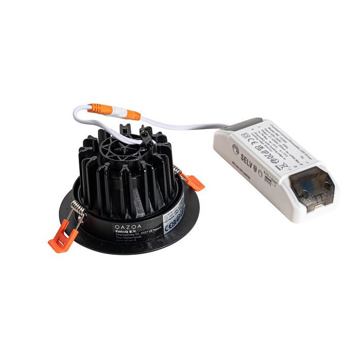 Zapustené bodové svietidlo čierne 9,5 cm vrátane LED 1015 lm stmievateľné IP23 - Gaius