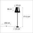 Retro-stāvlampa-melna-ar-vecmāmiņas-abažūru-melnā-un-pelēkā-krāsā-45-cm---Simplo
