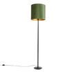 Lámpara-de-pie-botánica-negra-con-pantalla-verde-40-cm---Simplo