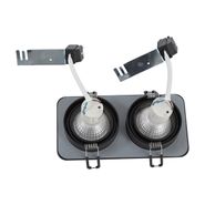 Rundt-innfelt-spotlys-svart-GU10-50-mm-roterbart-og-vippbart-IP44-2-lys---Alberto