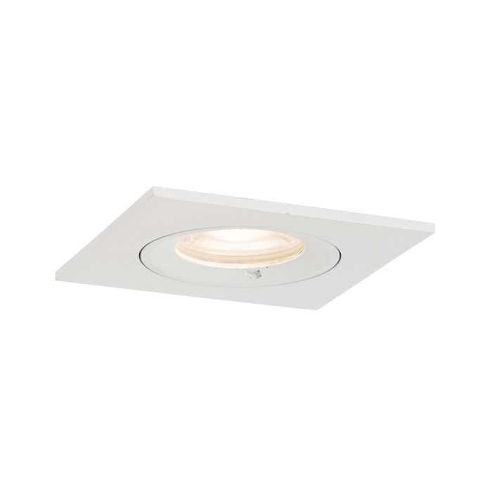 Spot encastré moderne blanc carré IP44 - Xena