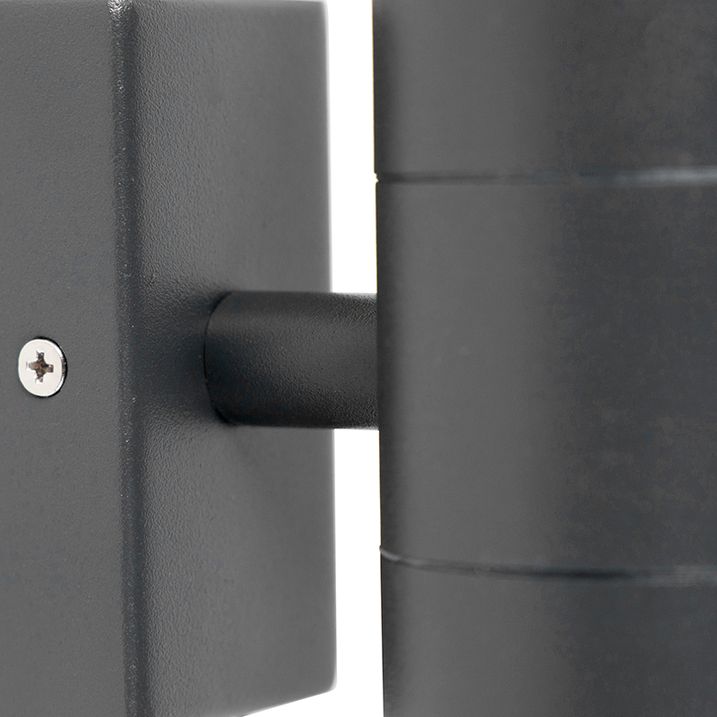 Outdoor Wall Light Dark Grey 2-Light IP44 - Duo