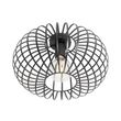 Plafoniera-di-design-nera-39-cm---Johanna