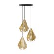 Industriell-pendellampa-guld-med-nät-3-ljus---Carcass
