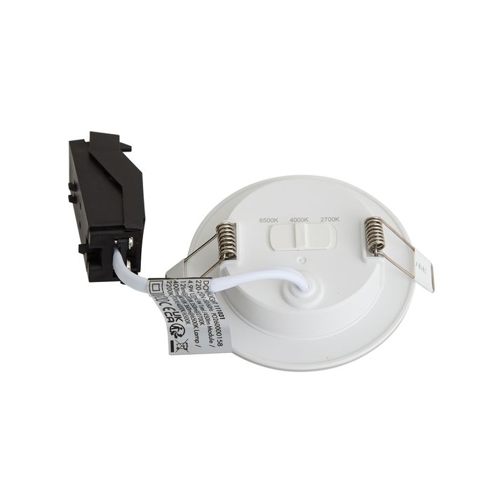 Inbouwspot zwart incl. LED 3-staps dimbaar in Kelvin en nachtlampje - Poetie