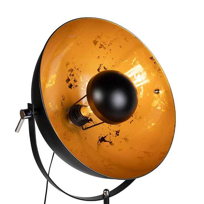 Industriell golvlampa med stativ svart - Magna 40 Eglip