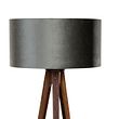 Podna-lampa-na-tronošcu-od-orahovog-drveta-sa-zelenom-somotnom-abažurom-50cm---Tripod-Classic