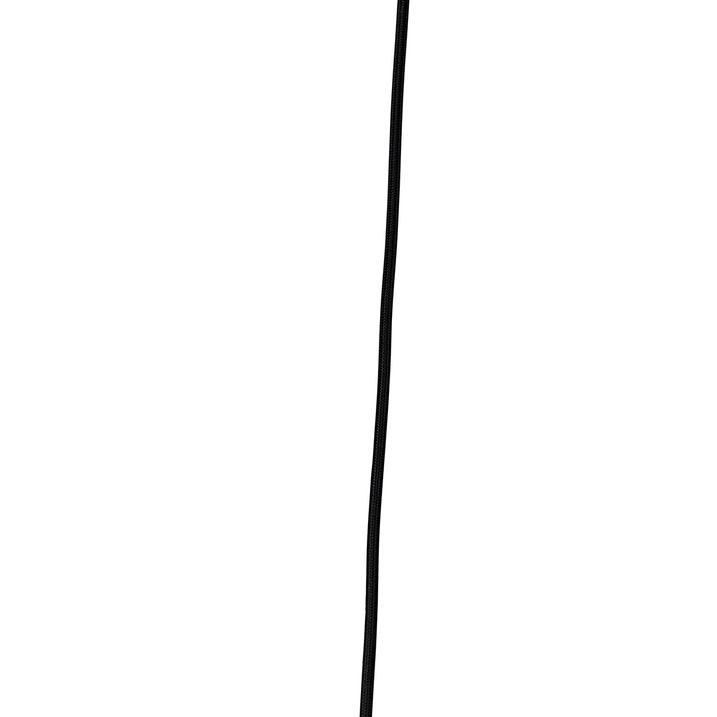 Candeeiro de teto rústico preto com cúpula bege 50 cm - Combi 1
