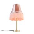 Klasická-stolná-lampa-mosadz-s-tienidlom-Granny-ružová-30-cm---Simplo
