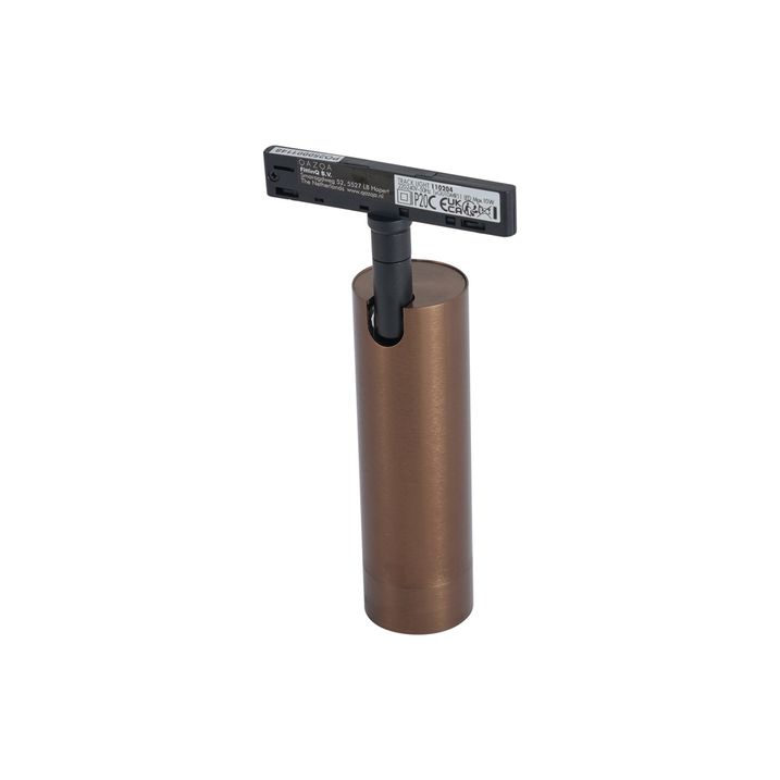 Foco moderno em bronze escuro para sistema de calha monofásico GU10 35mm - Slimline Uzzy