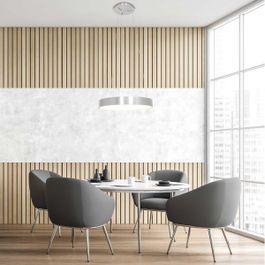 Suspension design argent avec LED dimmable - Ringlede