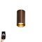 Spot apparent intelligent bronze foncé avec Wifi GU10 50 mm - Tuba