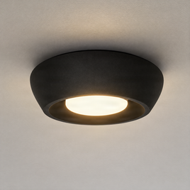 Nowoczesna Okrągła Czarna Lampa Sufitowa - Concerto