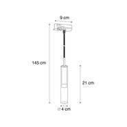 Modern-Spotlight-Dark-Bronze-with-Clear-Glass-for-1-Phase-Track-System---Slimline-Loyce