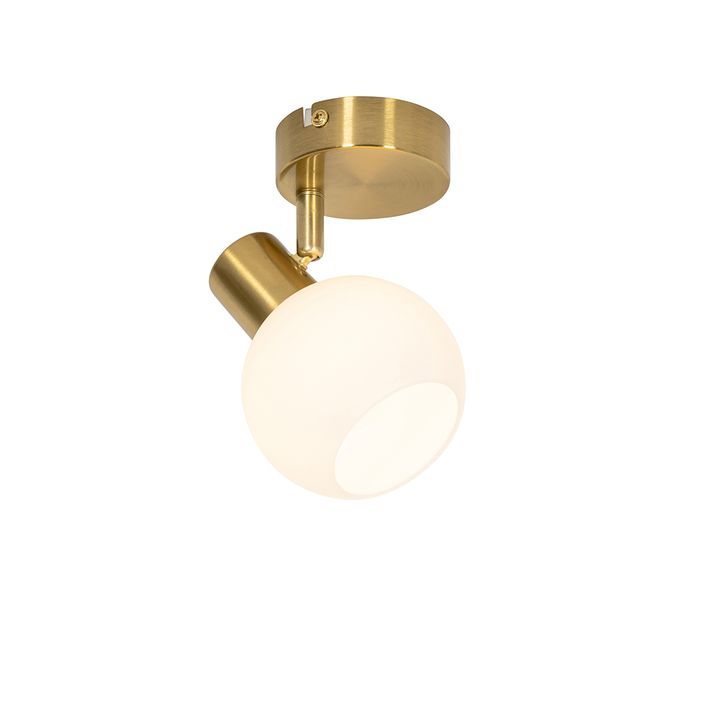 Opal camlı ayarlanabilir altın Art Deco spot - Anouk