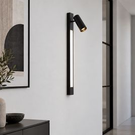 Smart wandlamp zwart kantelbaar incl. Wifi GU10 - Jackle