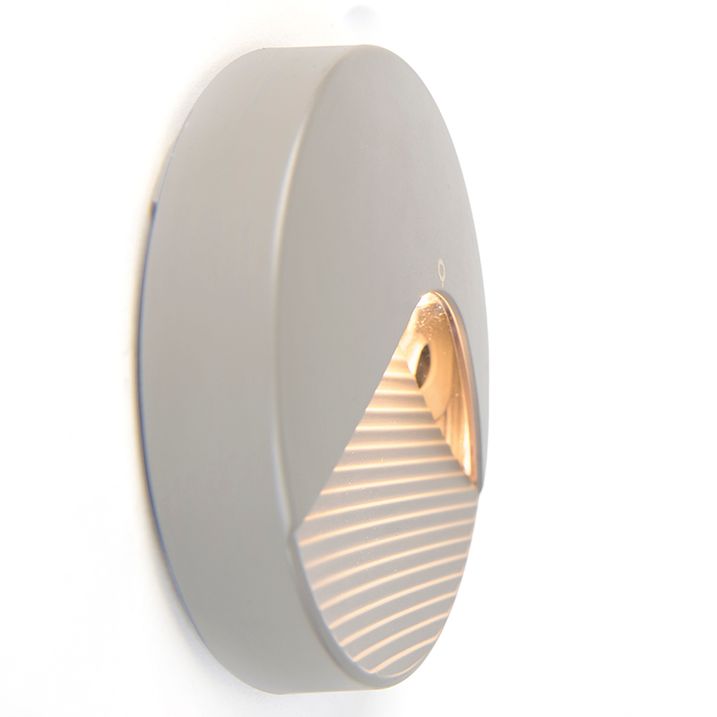 Moderná vonkajšia nástenná lampa okrúhla vrátane LED - Pod