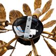 Vintaž-plafonska-lampa-antikni-zlatni-5-svetala---Linden