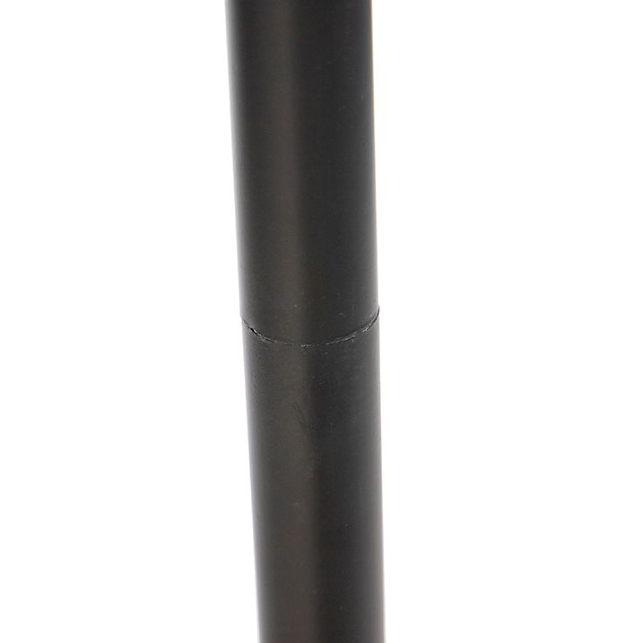 Candeeiro de pé preto com abajur em veludo azul-petróleo dourado 50 cm - Classico