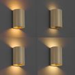 Moderne-vegglampe-taupe-inkl.-LED-3-trinns-dimbar-og-oppladbar---Sabbir