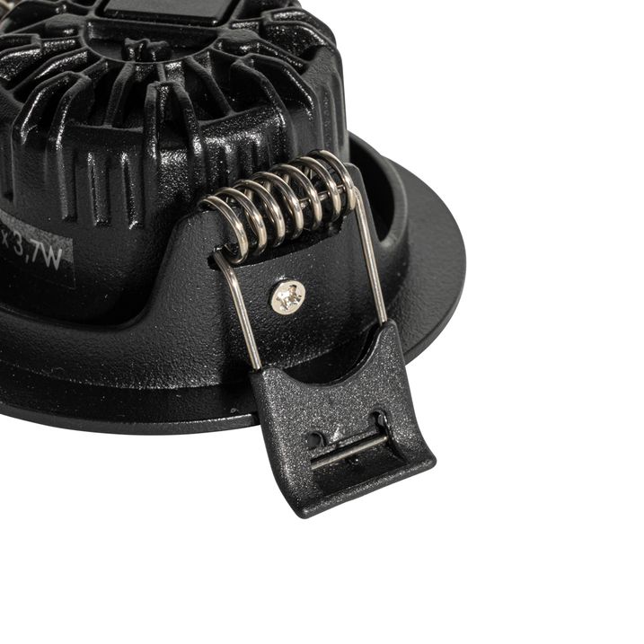 Einbauleuchte schwarz schwenkbar 6,5cm inkl. LED IP54 Ultra Slim - Pupil
