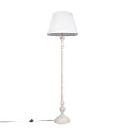 Интелигентна-подова-лампа-сива-с-плътно-абажур-бял-с-Wi-Fi-A60---Classico