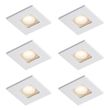 Set-of-6-Modern-Recessed-Spotlights-White-Square-IP44---Qure