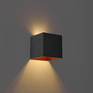 Utendørs-vegglampe-svart-inkl.-LED-2-lys-IP65-Solar---Charlene