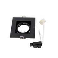 Faretto-da-incasso-smart-nero-con-WiFi-GU10-regolabile---Qure