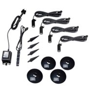 Set-mit-4-schwarzen-Gartenstrahlern-inkl.-LED-IP68---Garly