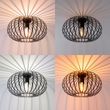 Smart-Ceiling-Light-Black-39-cm-Incl.-Wifi-G95---Johanna