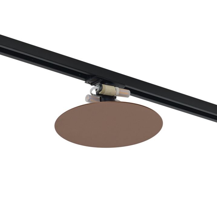 Moderna bronzana plafonska lampa za 1-fazni šinski sistem sa 2 svjetla - Iconic Pulley